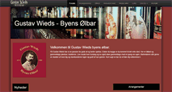 Desktop Screenshot of gustav-wieds-vinstue.dk